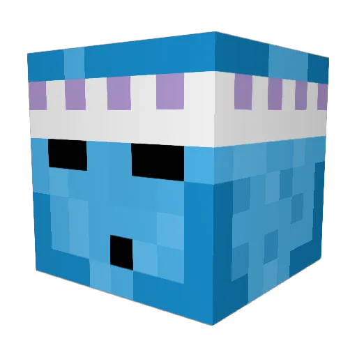 FrostySpaceman Minecraft avatar head, 3D render
