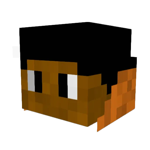 FrostyTreasure Minecraft avatar head, 3D render