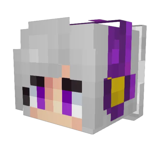 FrostyVanilla Minecraft avatar head, 3D render