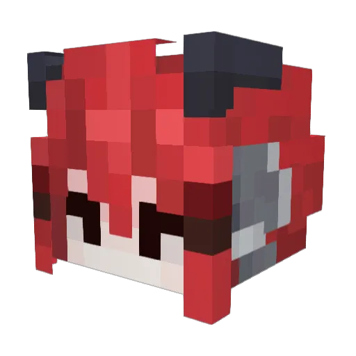 FrostyVera Minecraft avatar head, 3D render