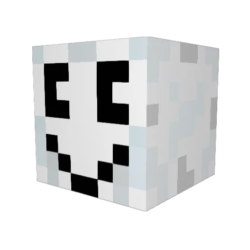 FrostyWest Minecraft avatar head, 3D render