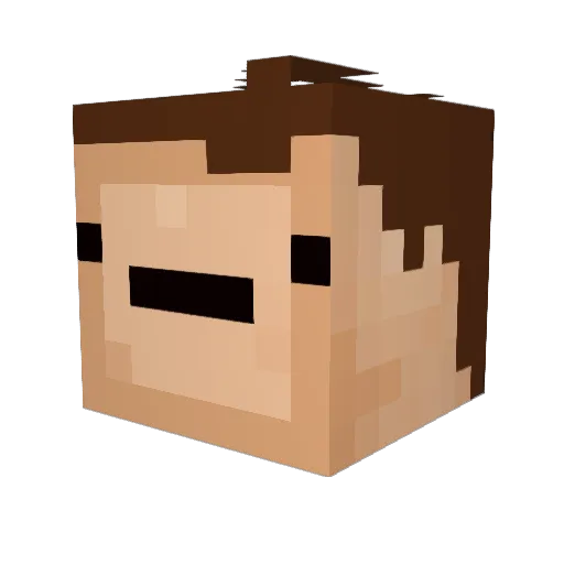 Frosty_Fame Minecraft avatar head, 3D render