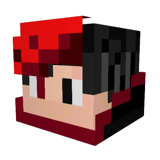 Frosty_Games Minecraft avatar head, 3D render