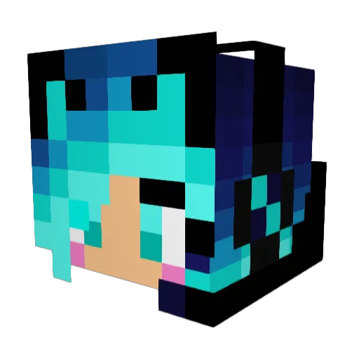 Frosty_PL Minecraft avatar head, 3D render
