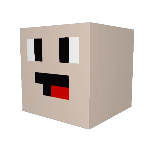Frosty_e_x_e Minecraft avatar head, 3D render