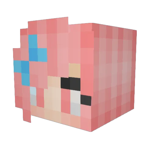 Frostyjaz Minecraft avatar head, 3D render