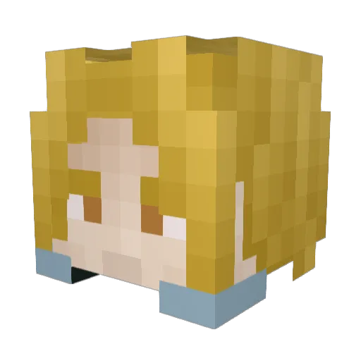Frostyn Minecraft avatar head, 3D render