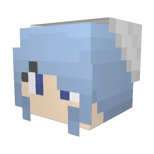 Frothmall Minecraft avatar head, 3D render