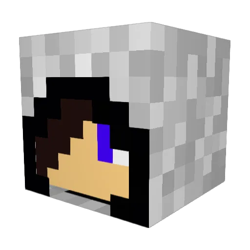 Frothybear Minecraft avatar head, 3D render