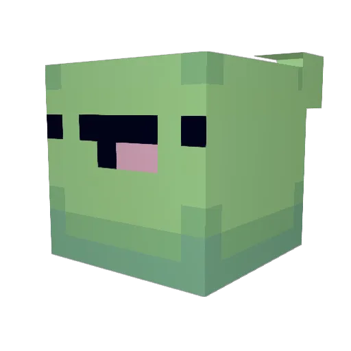 Froujou Minecraft avatar head, 3D render