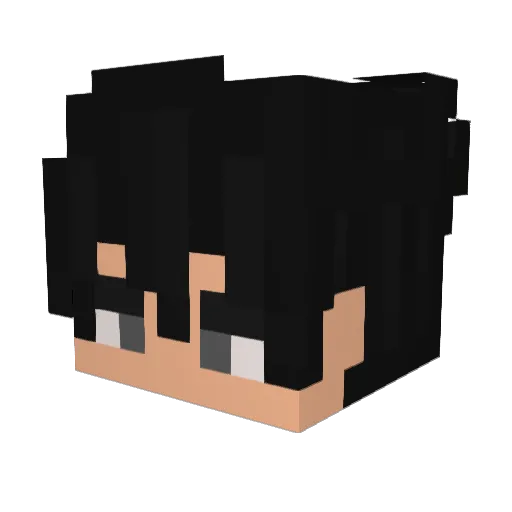 Froulex Minecraft avatar head, 3D render