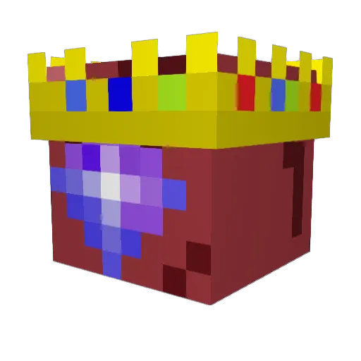 Frowneyu Minecraft avatar head, 3D render