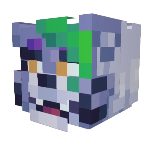 Frox115 Minecraft avatar head, 3D render