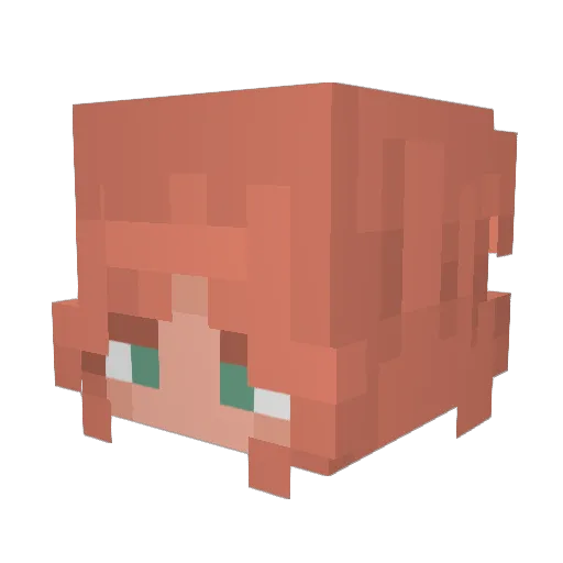 Frox228 Minecraft avatar head, 3D render