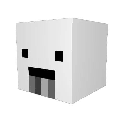 Froxayy Minecraft avatar head, 3D render
