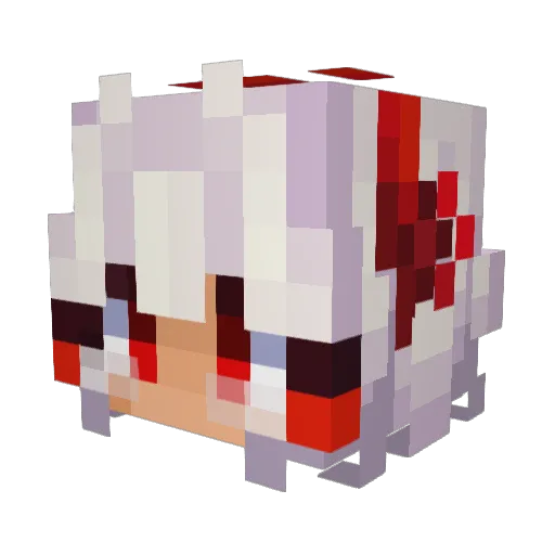 Froxchu Minecraft avatar head, 3D render