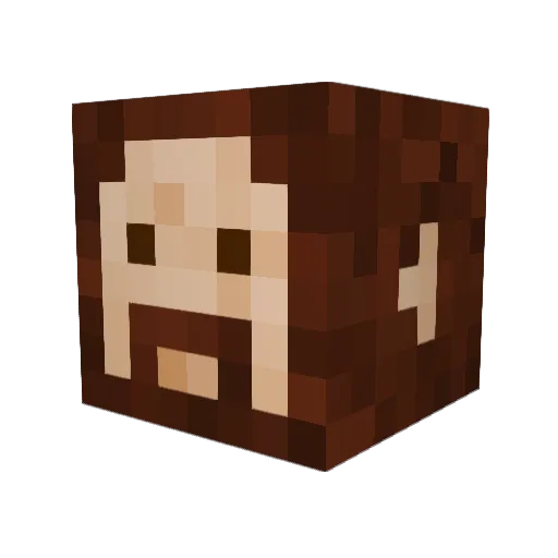 Froxx93 Minecraft avatar head, 3D render