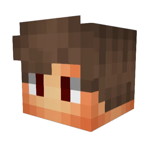 Froxy9_ Minecraft avatar head, 3D render