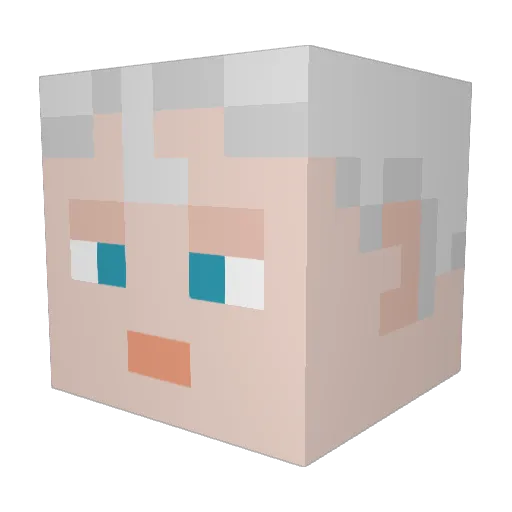 Froz3n87 Minecraft avatar head, 3D render