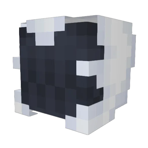 FrozedCode Minecraft avatar head, 3D render