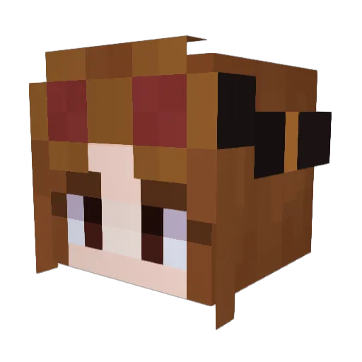 FrozenAlt3 Minecraft avatar head, 3D render