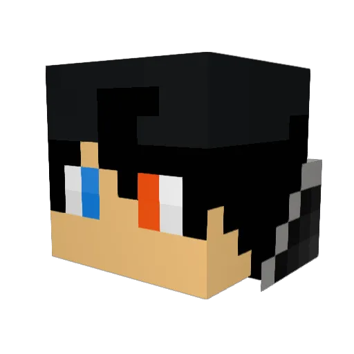 FrozenBlood2001 Minecraft avatar head, 3D render