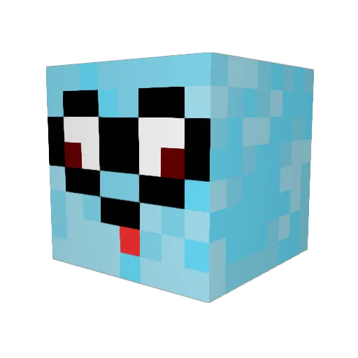 FrozenChris Minecraft avatar head, 3D render