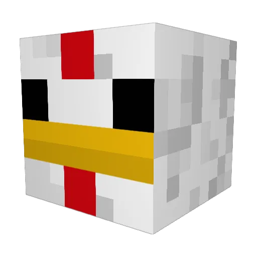 FrozenFireRy Minecraft avatar head, 3D render