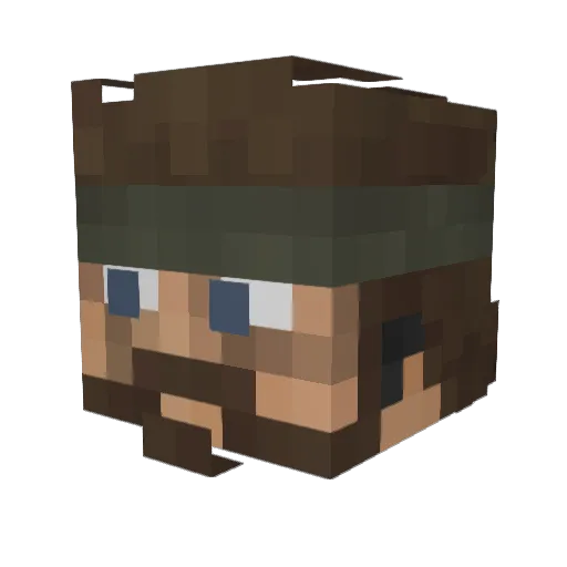 FrozenGrim28 Minecraft avatar head, 3D render