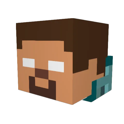 FrozenH3artZ Minecraft avatar head, 3D render