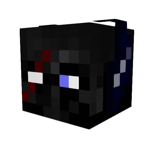 FrozenHades Minecraft avatar head, 3D render