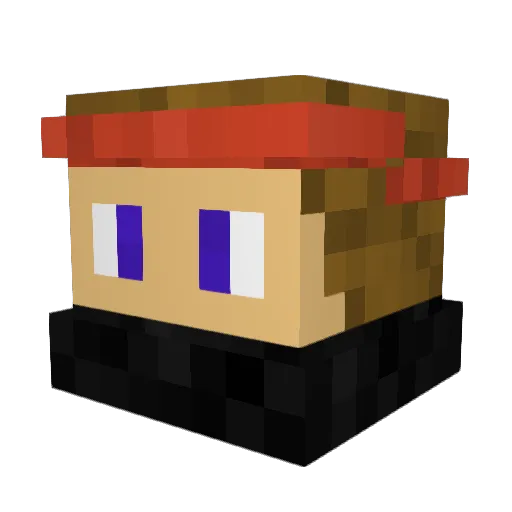 FrozenKommando Minecraft avatar head, 3D render