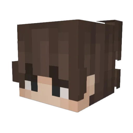 FrozenLettuce Minecraft avatar head, 3D render