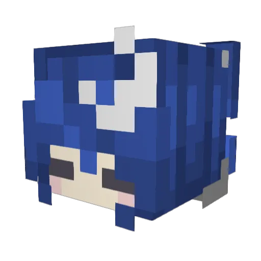 FrozenMoonlight Minecraft avatar head, 3D render