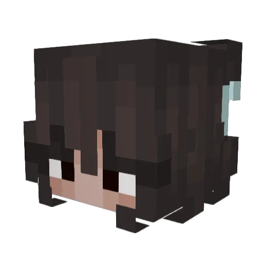 FrozenPudding22 Minecraft avatar head, 3D render