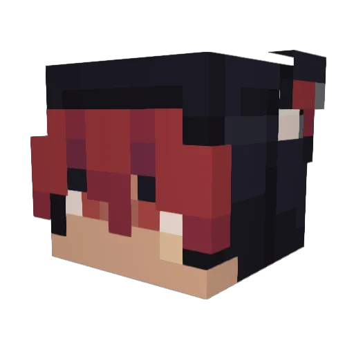 FrozenTimes Minecraft avatar head, 3D render