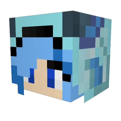 Frozen_Impact Minecraft avatar head, 3D render