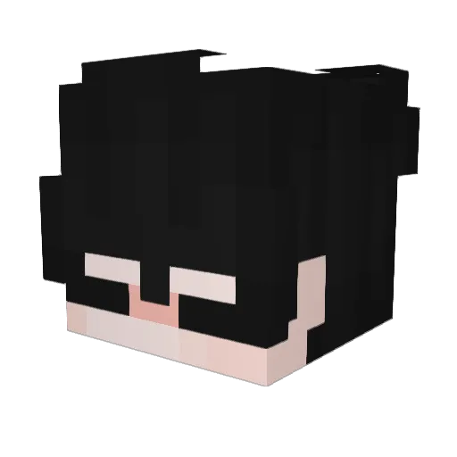 Frozen_clown Minecraft avatar head, 3D render