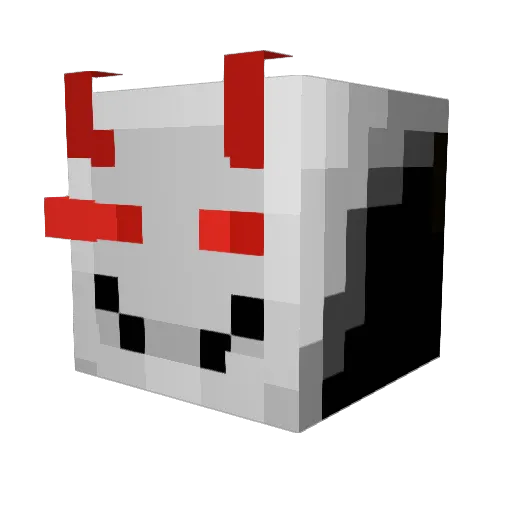 Frozen_kun Minecraft avatar head, 3D render