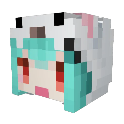 Frozen_mikan00 Minecraft avatar head, 3D render
