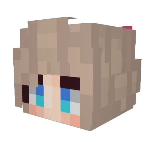 Frozenfame Minecraft avatar head, 3D render