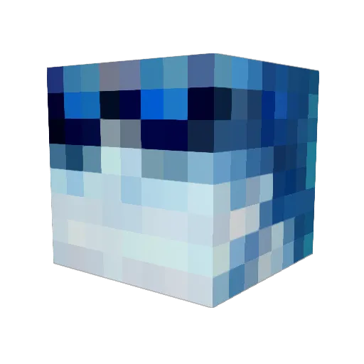 Frozentroutlive Minecraft avatar head, 3D render