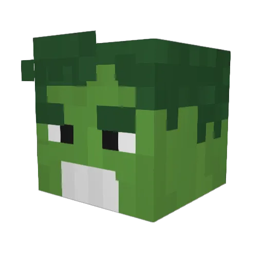 Frozess Minecraft avatar head, 3D render