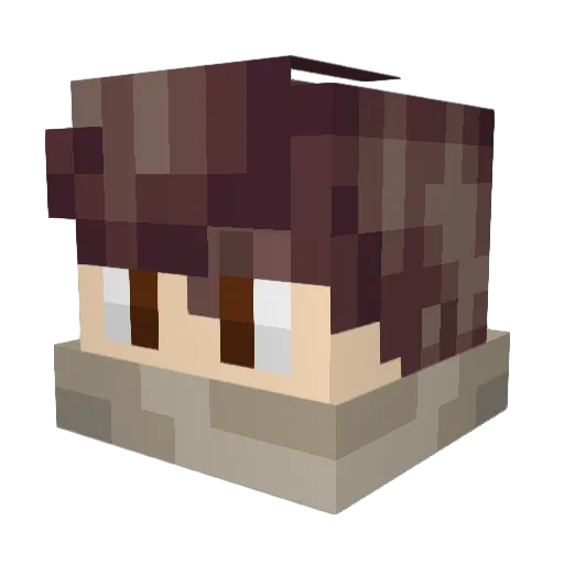 FrozsteiN Minecraft avatar head, 3D render