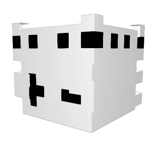 FroztXD Minecraft avatar head, 3D render