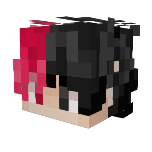 FrozversYT Minecraft avatar head, 3D render