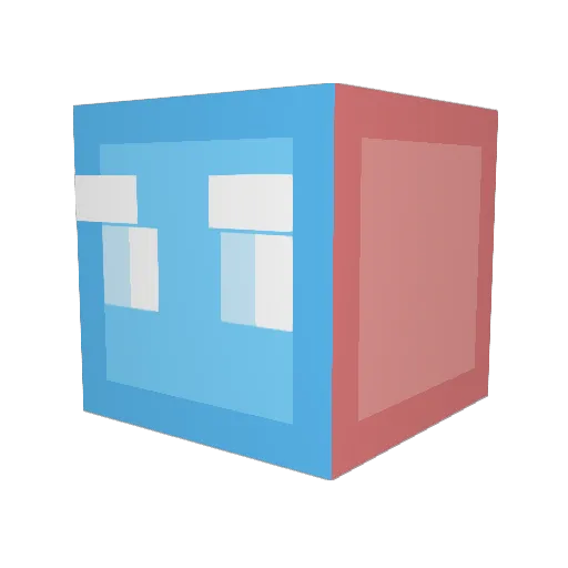 Frozy_Frozen Minecraft avatar head, 3D render