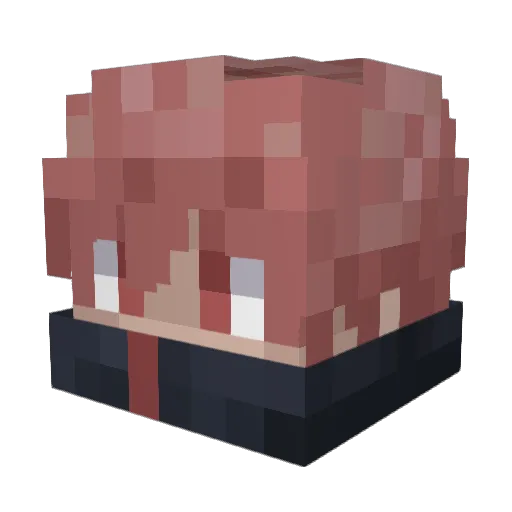 Frozys Minecraft avatar head, 3D render