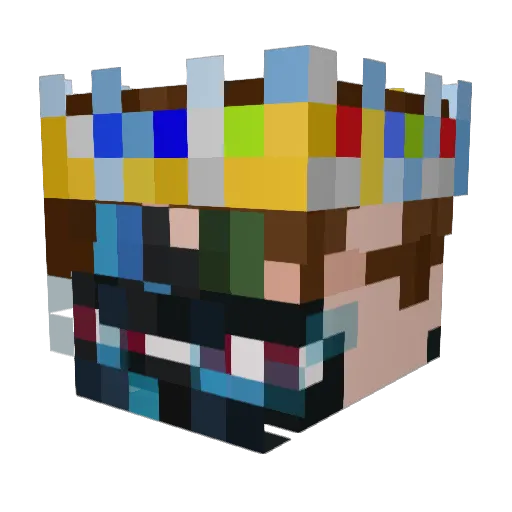 Frrostzilla Minecraft avatar head, 3D render