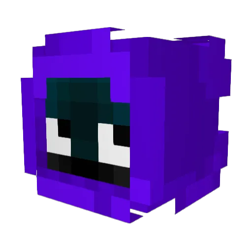 FruGo Minecraft avatar head, 3D render